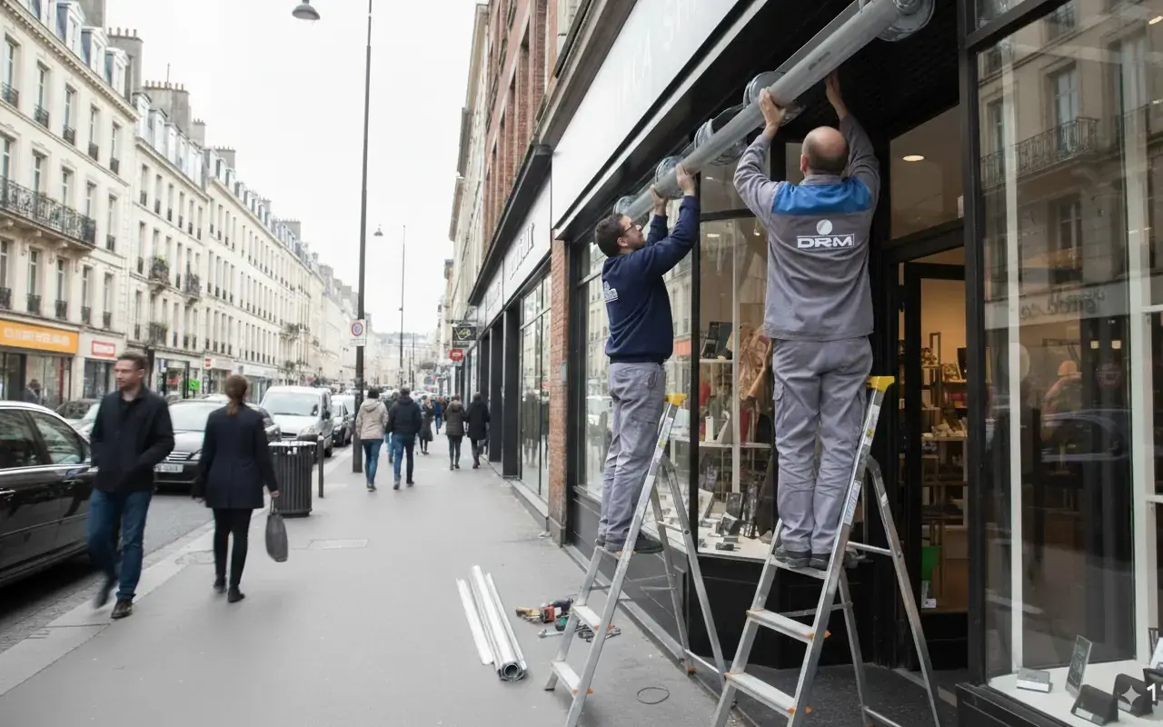 Installation rideau métallique Aubervilliers