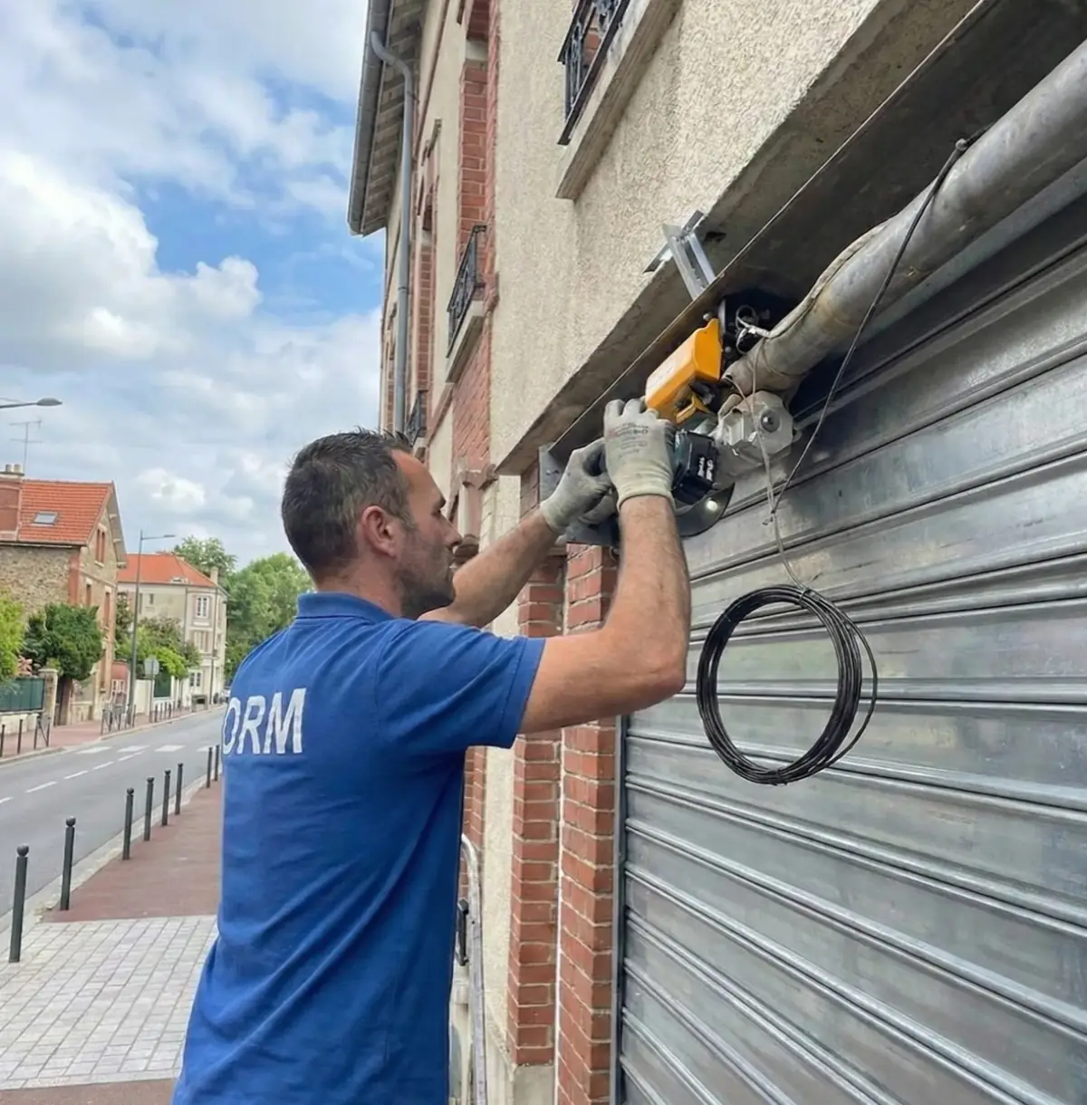 Passage à la motorisation électrique, Rue du Moutier — intervention DRM Aubervilliers